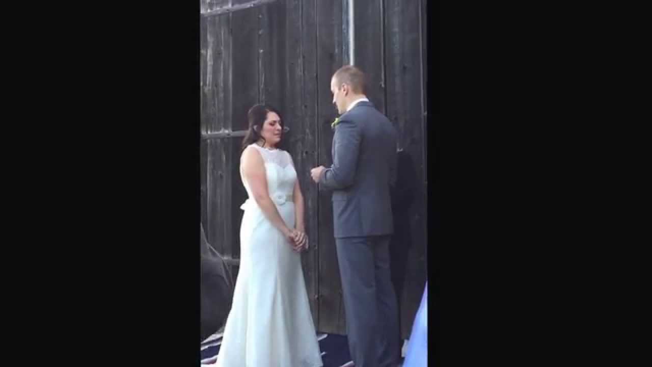James and Lynn Rooney wedding vows 10/3/15 YouTube