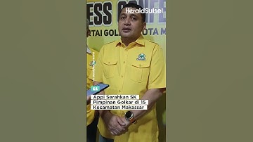 Appi Serahkan SK Pimpinan Golkar di 15 Kecamatan Makassar