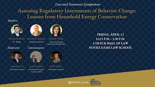 Law and Economics Symposium: Assessing Regulatory Instruments of Behavior Change (Panel Discussion)