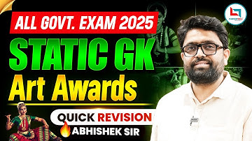 STATIC GK | ART AWARDS | QUICK REVISION | ABHISHEK SUMAN SIR