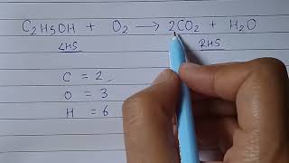 How to balance: C2H5OH + O2 = CO2 + H2O