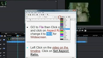 Tutorials - Cyberlink PowerDirector 8 - Aspect Ratio- Widescreen