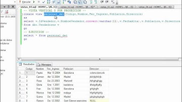 Vistas con Procedimientos y Funciones en SQL SERVER 2008
