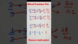 Do you know this Amazing tric Fractions tric mixed fraction tric#reels #shorts #viral #trending#math