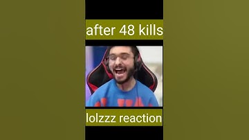 After 48 kills Lolzzz Reaction||😲😲 #lolzzzgaming || world record solo 48 kills #bgmi #shorts