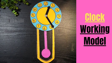 Clock working model school project | clock model for students | clock model project | clock project
