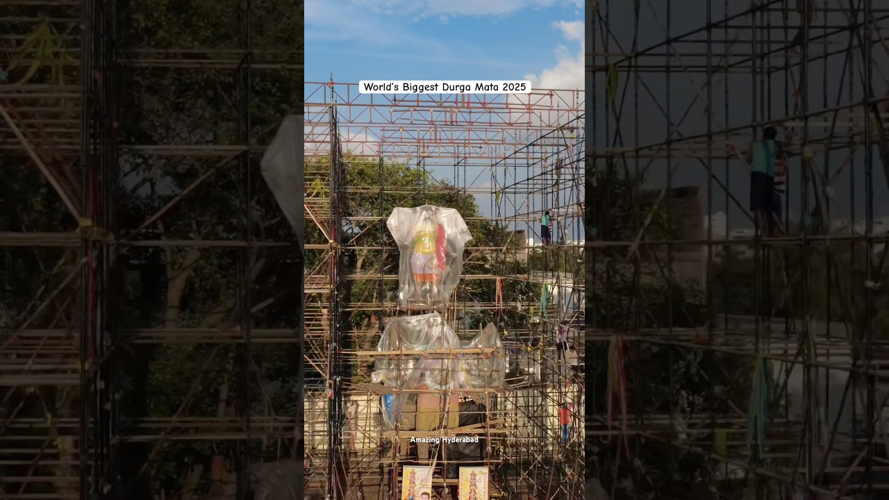 World’s Biggest Durga Mata Getting Ready 2025 