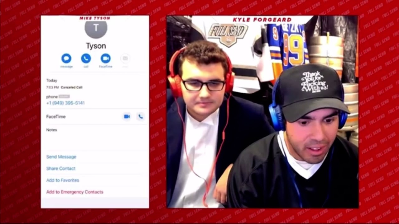 Kyle From Nelk Leaked Mike Tyson S Phone Number Youtube