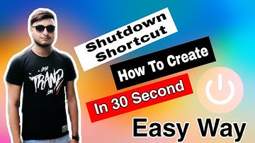 How to create a shutdown button for Windows 8 or 10 | Quick way to shutdown | Bangla Tutorials✌✌✌