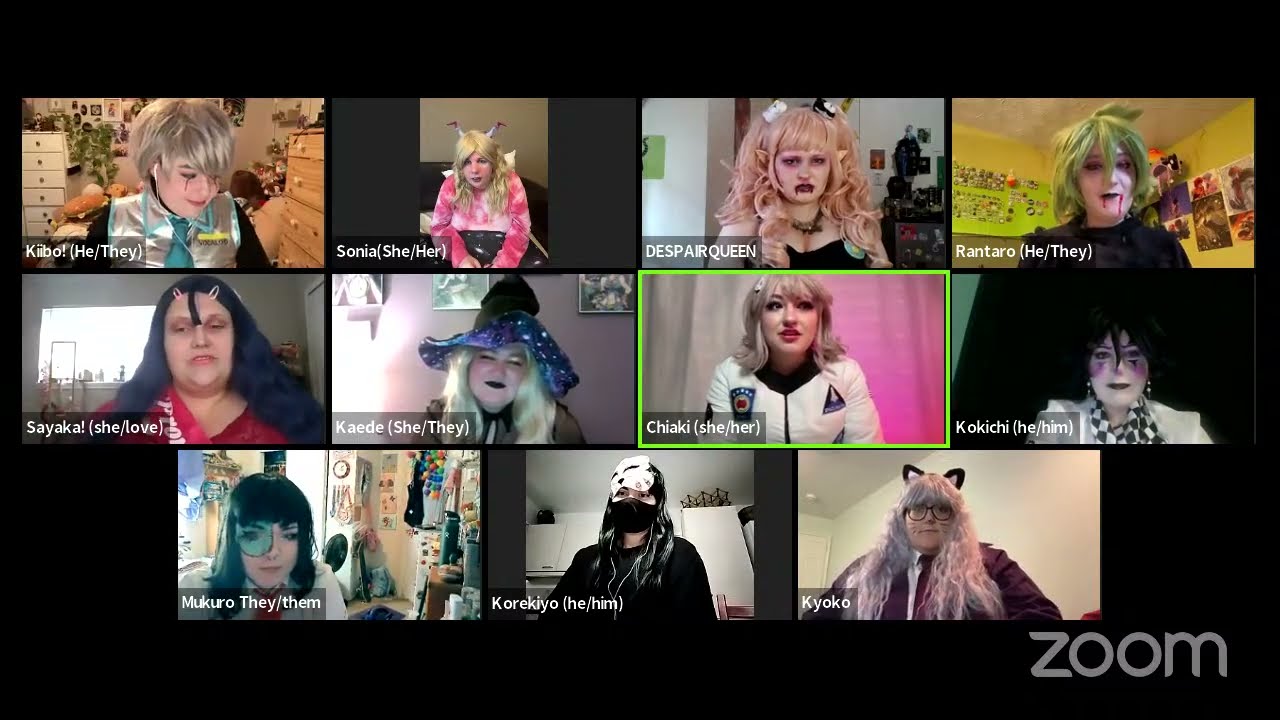 Danganronpa Halloween & October Birthday Cosplay Panel! | Let's Play Jackbox Party Pack 6!