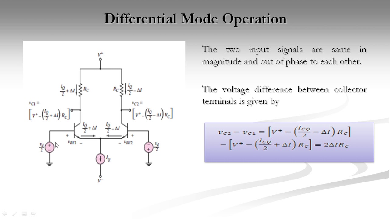Differential Amplifier - YouTube