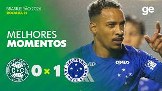 CORITIBA 0 X 1 CRUZEIRO | MELHORES MOMENTOS | 21ª RODADA BRASILEIRÃO 2026 | ge.globo