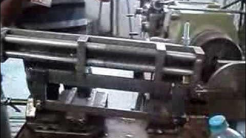 Portable Hacksaw Machine Working On Lathe Machine