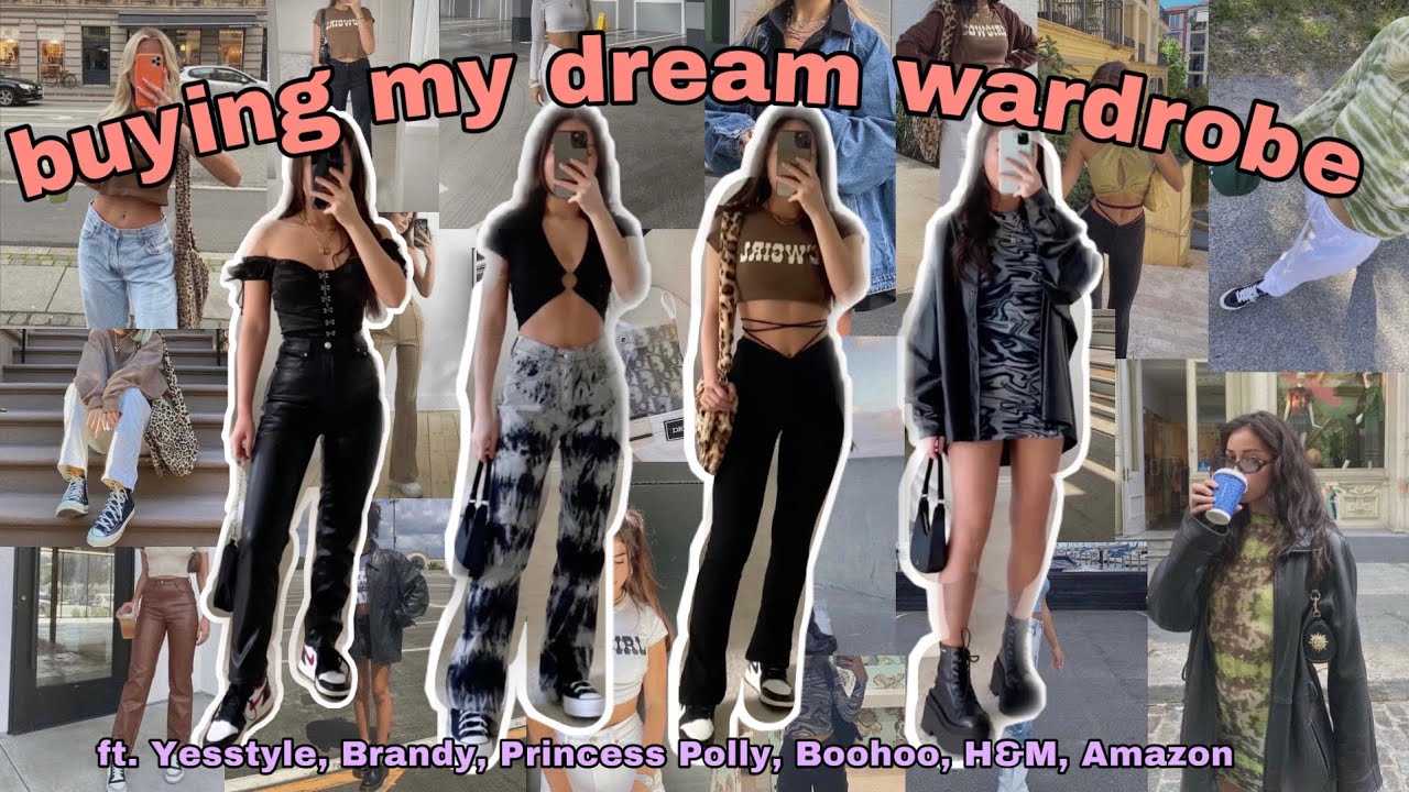 buying my DREAM wardrobe COLLECTIVE HAUL ft. yesstyle, brandy, princess polly + more