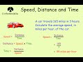 Speed distance time  corbettmaths