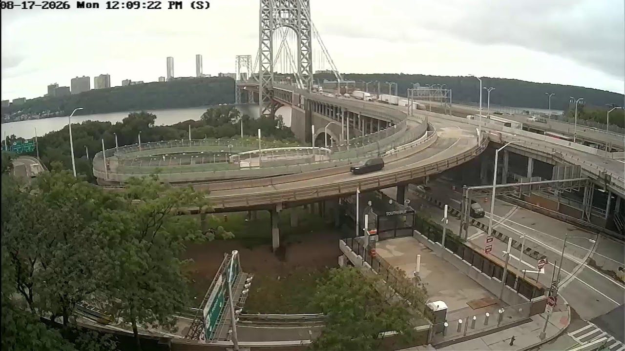 George Washington Bridge Live Camera - NYC Side live camera thumbnail