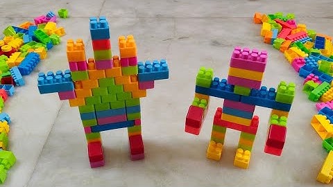 Satisfying DIY Robot/ASMR building blocks/block/game/lego building fun #asmr#buildingblocks#lego