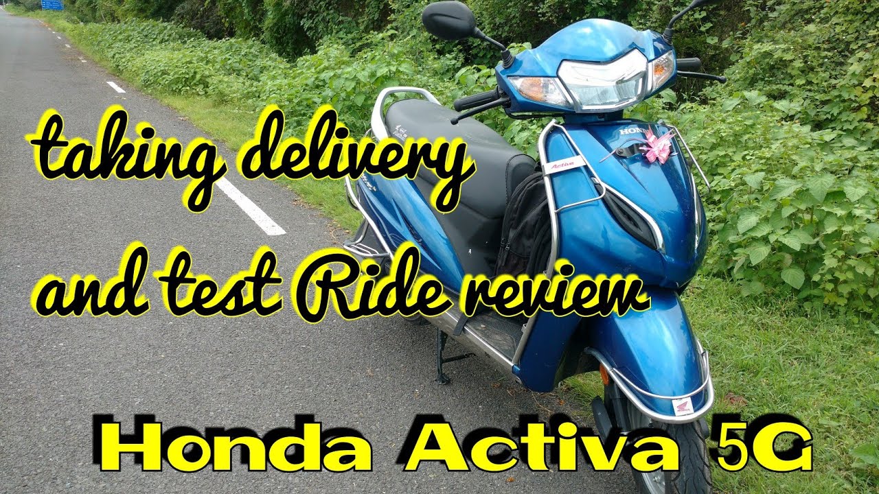 Honda Activa 5G | taking delivery | test Ride review