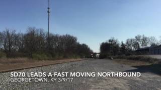NS SD70 leads a fast doubles and autos
