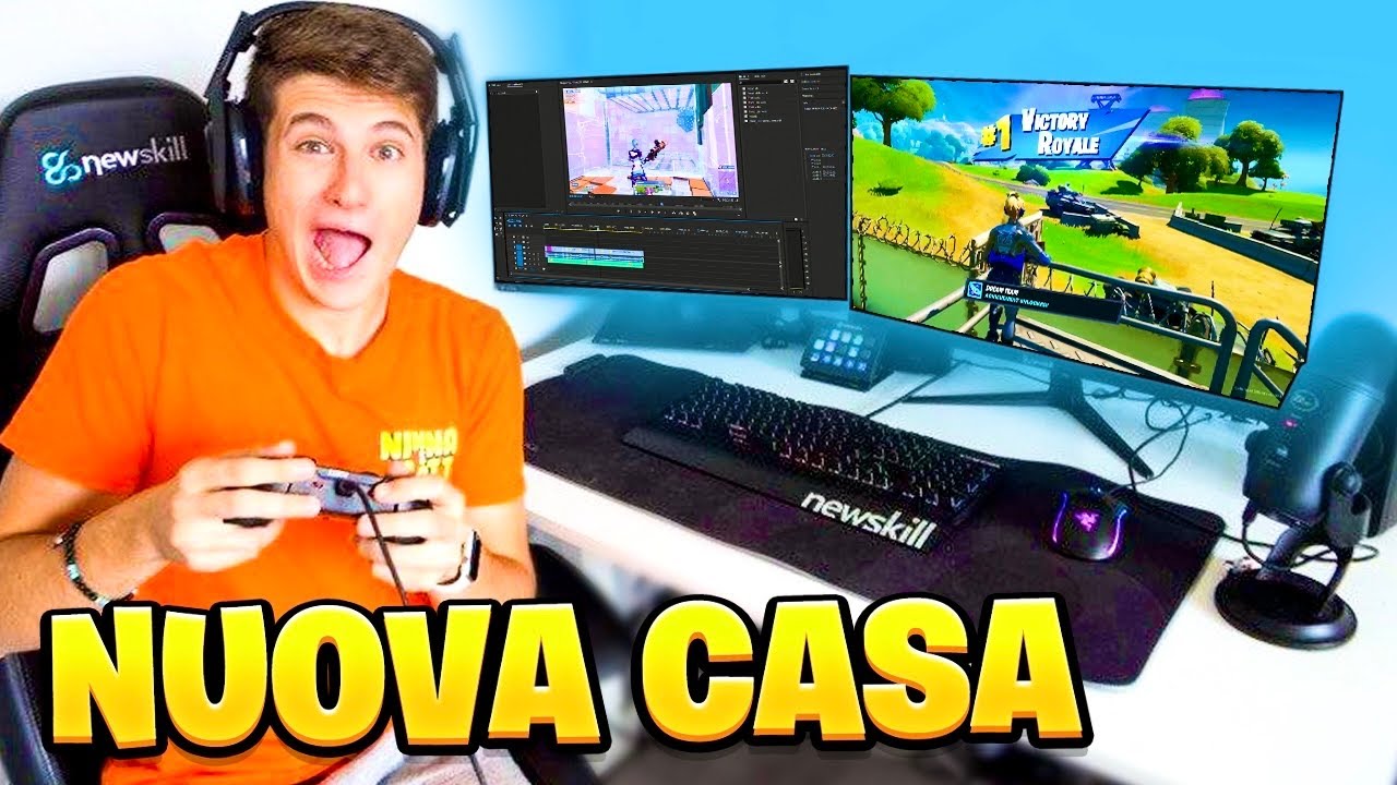 LA MIA PRIMA PARTITA SU FORTNITE NELLA MIA NUOVA CASA!! *INCREDIBILE ...