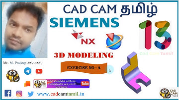 NX 11 | 3D Modeling Tamil | 13. Ex_ 04