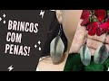 Como fazer brincos com penas! #04