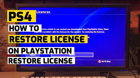 How To Restore License On PS4 2023 PlayStation New