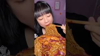 Extreme Spicy Buldak Noodle Challenge | ASMR Mukbang #shorts #spicynoodles