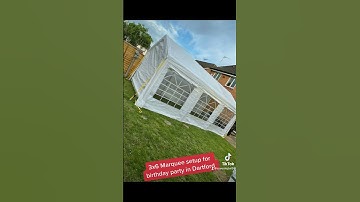3x6 Marquee setup in Dartford