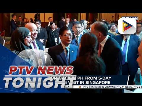 PBBM back in PH from 5-day working visit in Singapore