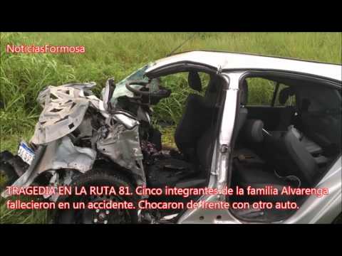 Cinco integrantes de la familia Alvarenga fallecieron en un accidente en la Ruta 81