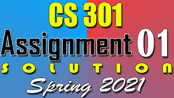 CS301 Assignment 1 Solution Spring 2021 | CS301 Assignment 1 Solution 2021