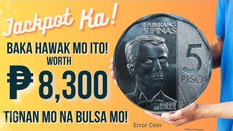 5 Piso nonagonal WORTH ₱8,300 | BAka nsa BULSA mo pla! icheck mo!#errorcoin#coincollector#kmjs#coins