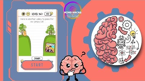Brain Test: Here is another valley to pass for our jumpy cat. | Level 347