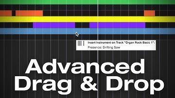 Advanced Drag and Drop in #StudioOne