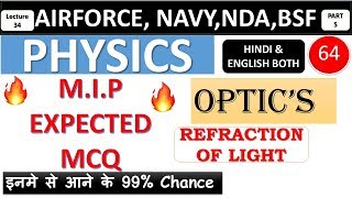 Optics Part 5 |Expected MCQ of Refraction of Light For Air force X group, Navy, NDA, BSF|by Learnway screenshot 5