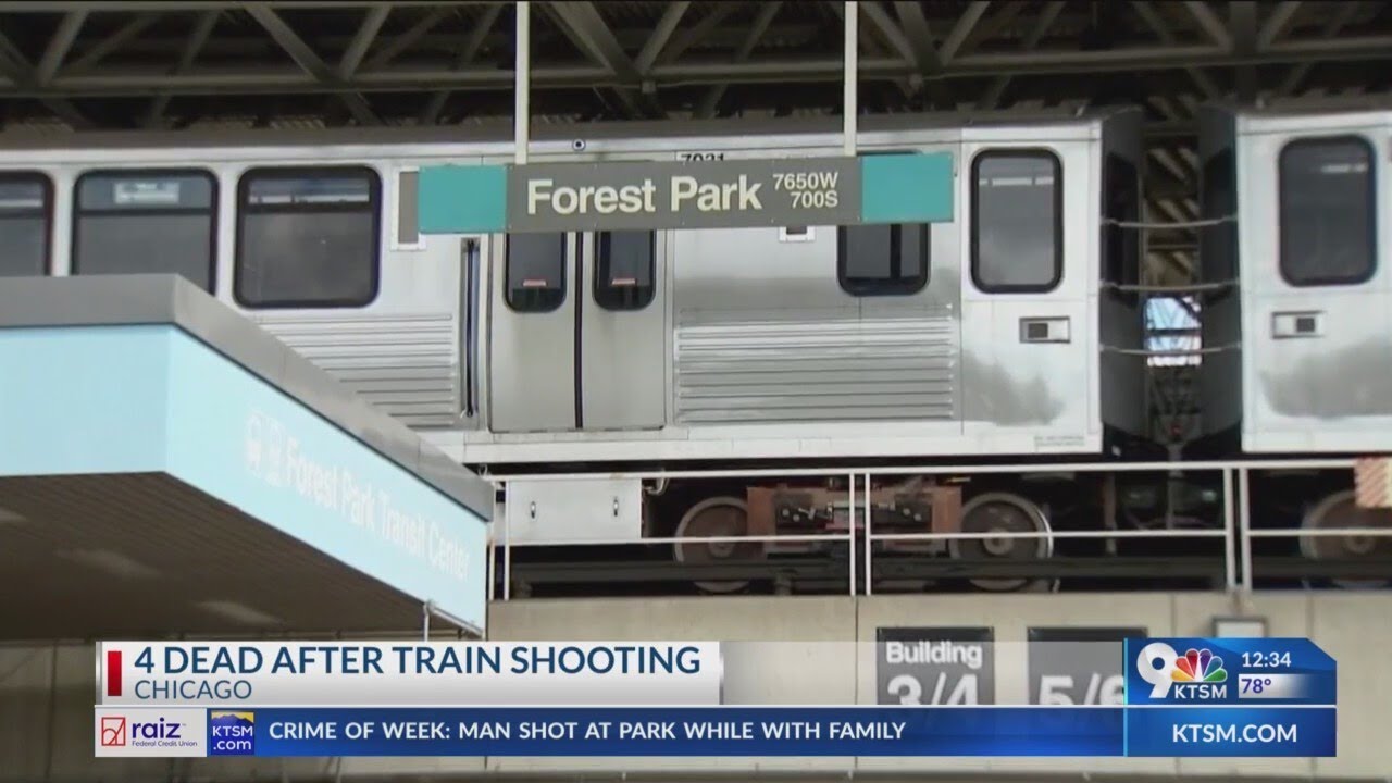 Four dead after train shooting in Chicago
