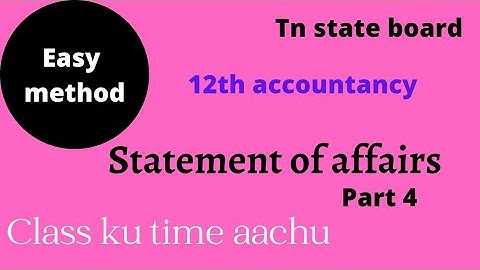12th accountancy unit 1 accounts from i complete records part 4