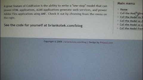 Brian Kotek - 30onair - Why ColdFusion?