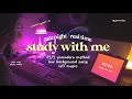 study with me at night 🌙 4 hours | pomodoro, chill lofi music, led lights, campfire during breaks 🎵