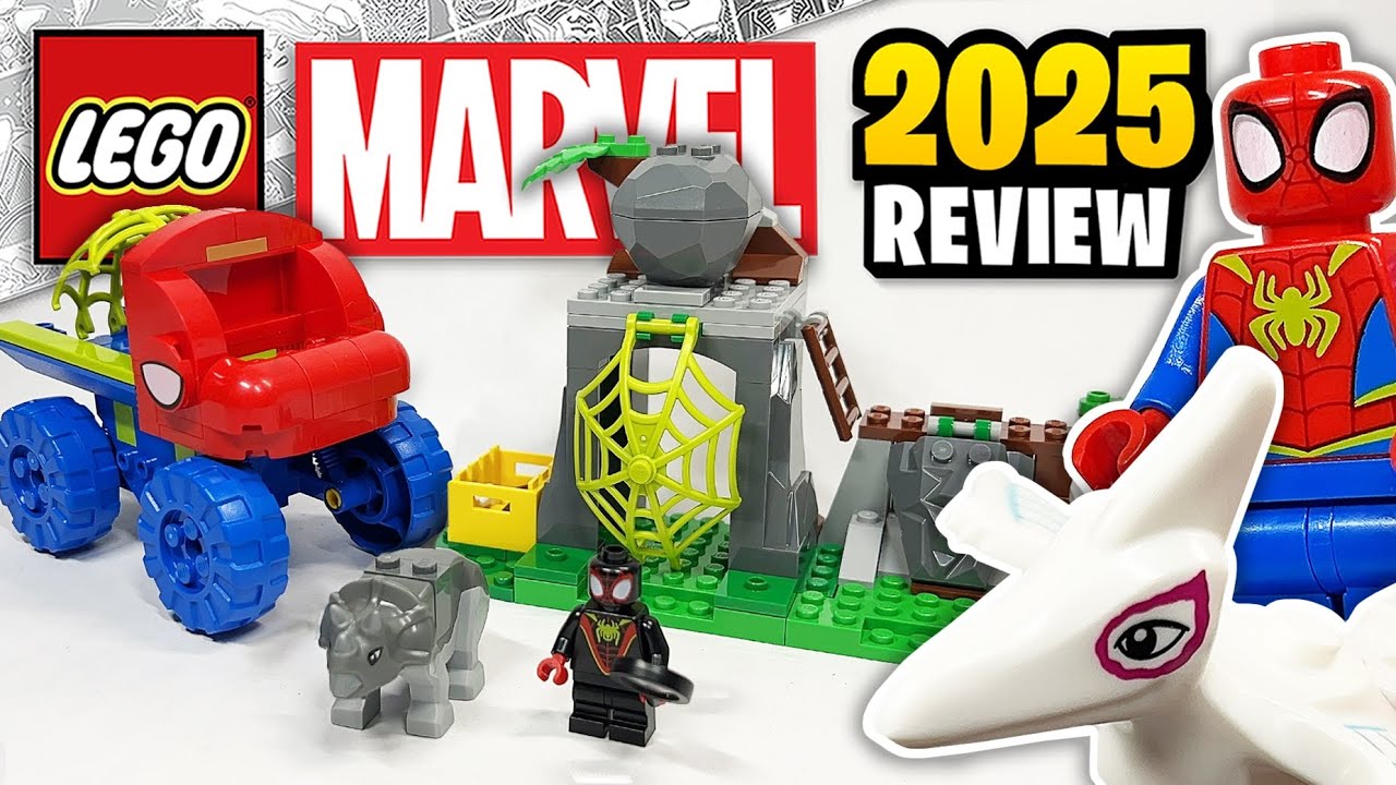 Lego Marvel team spidey dino crawler rescue 11199 2025 early set review ...