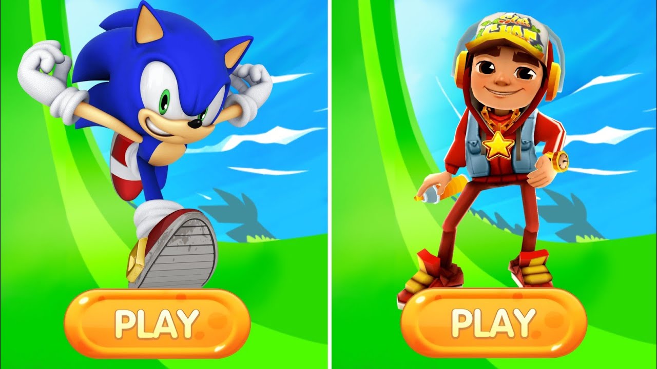 Sonic Dash Vs Subway Surfers Movie Sonic Vs All Boss