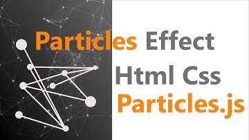 Particle Effect Html Css Particles.js