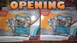 Opening Two Pokemon Mabosstiff EX Showcase Boxes!