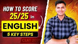 CLAT 2025  Complete Strategy for English Section