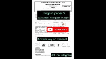 Class 5 English Paper Final Term 2025 | Solved Original Paper 5th class English ka paper