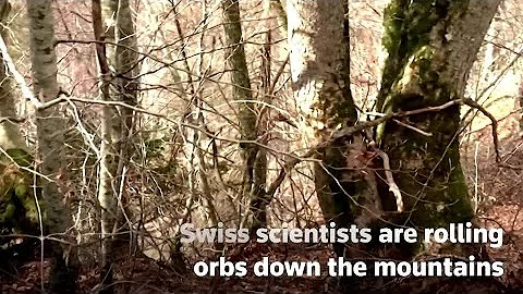 Scientists roll orbs down mountains in rockfall experiment