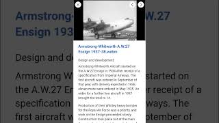 Armstrong-Whitworth A.W.27 Ensign 1937-1938, Great Britain (Wikimedia Commons)