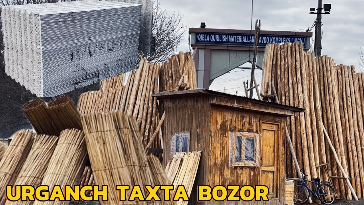 URGANCH TAXTA BOZOR 🔥 TAXTA YOG'OCH STRAPILA, TERAK, QAMISH NARXLARI #ASLBOY