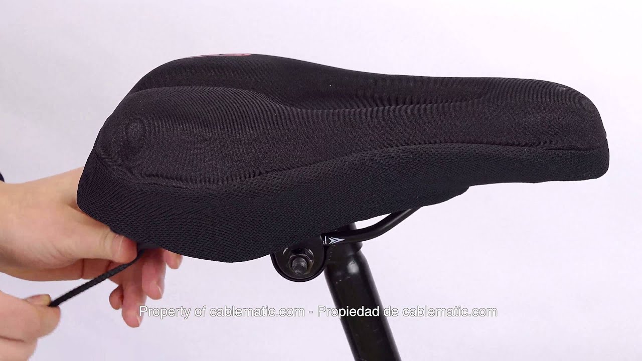 Forro Protector Silla Bicicleta Easy Funda Sillin Con Gel Negro
